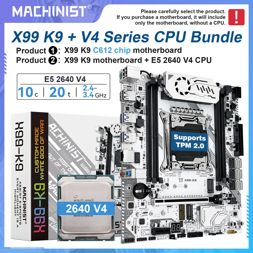 MACHINIST X99 k9(c612)LGA2011-3 Motherboard Optional Kit Xeon E5