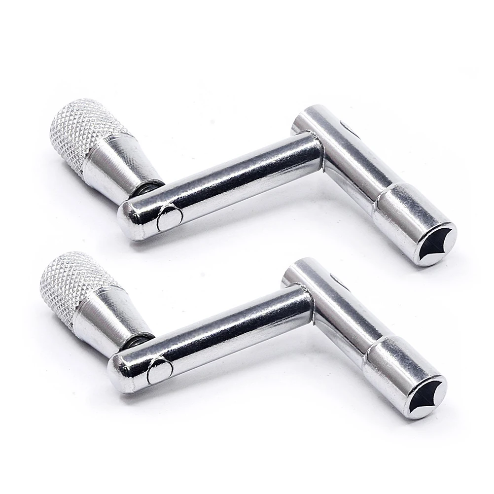 

4pcs Drum Key Continuous Motion Tuning Tool Fast Loading Unloading Drum Heads Heavy Duty Metal Handheld Drummer Accessory