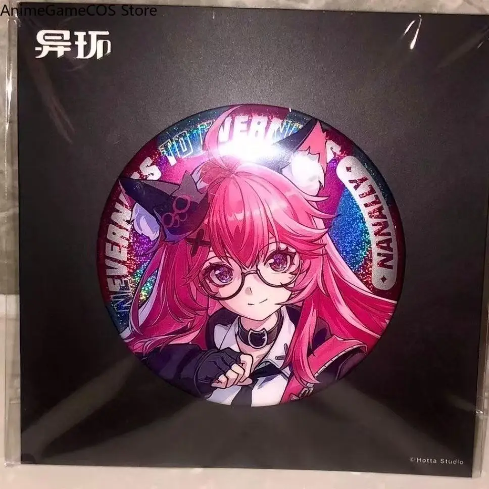 Neverness to Everness Nanally Mint Cosplay Props Tinplate Badge Ita Bag Display Button Pin Cartoon Figure Brooch Collection Gift view 2