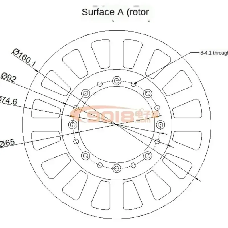 14810 Große Hohlwelle 700 W Ultra-Low-Speed-Disc Bürstenloser Gleichstrommotor Flacher dünner Motor + Treiber Heiße Verkäufe