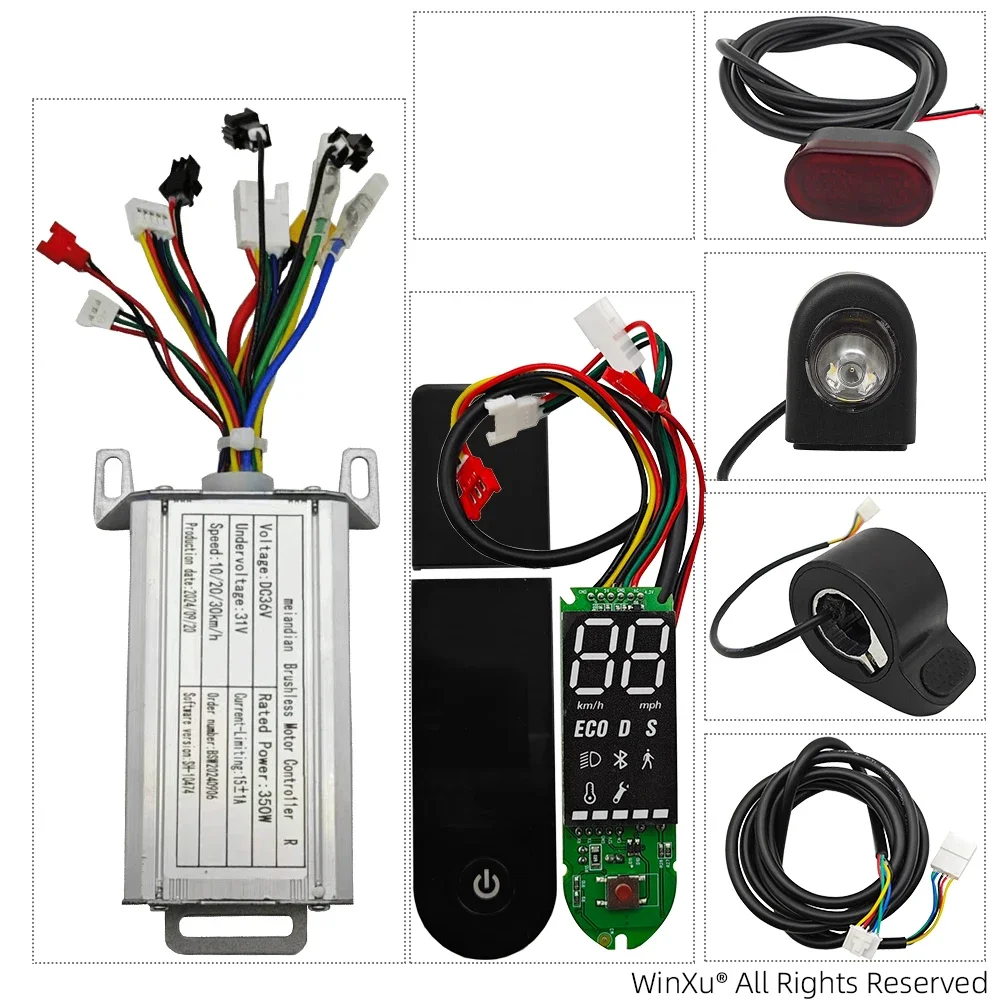 Kit Contrôleur Tableau De Bord Pour Xiaomi M365 - 36V 350W Scooter Électrique