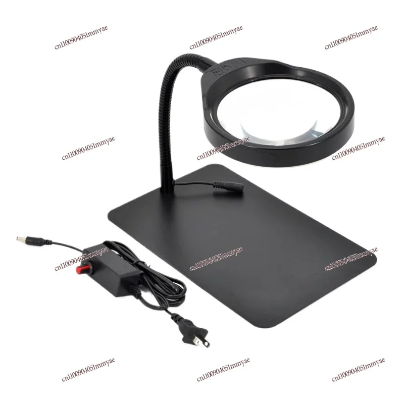

Desktop Magnifying Glass with Led Lamp Pdok Engraving Inspection and Maintenance Welding Old Man Reading PD-032C High Definition