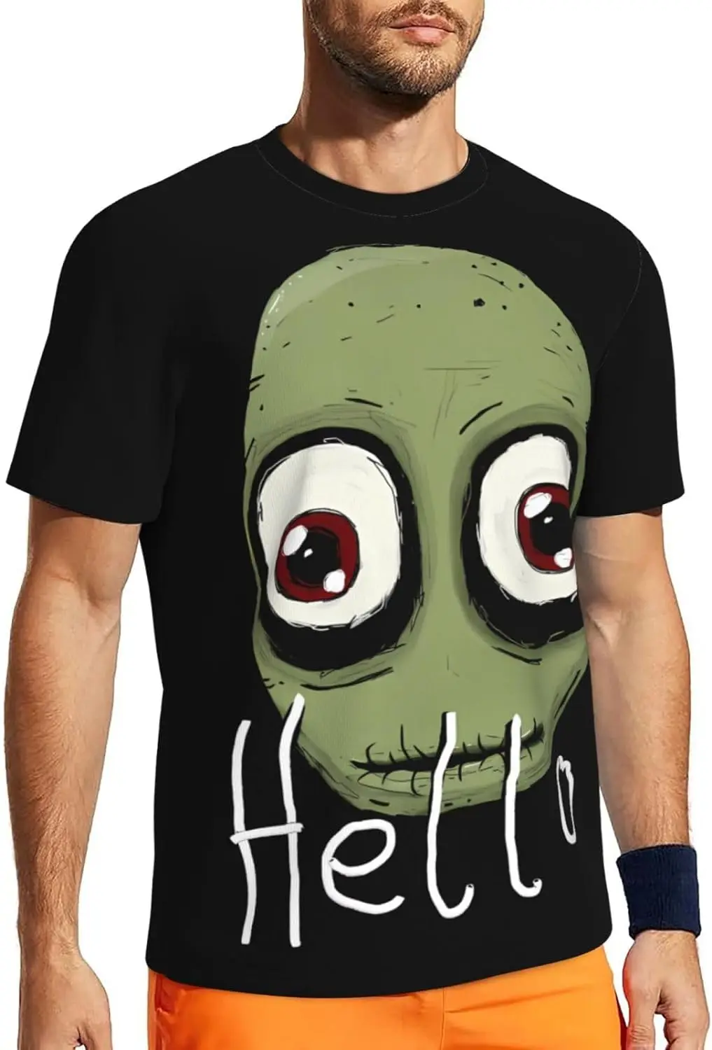 Anime Salad Fingers T Shirt Men's Summer Round Neck T-Shirts Casual Short Sleeves Tee