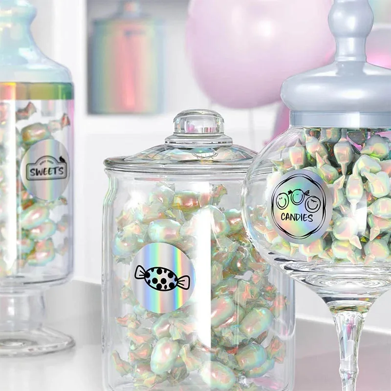 140 шт. круглые термоэтикетки 5 цветов циклические самоклеящиеся прочные рулонные наклейки для печати карты свадебный подарок круглая бирка бумага