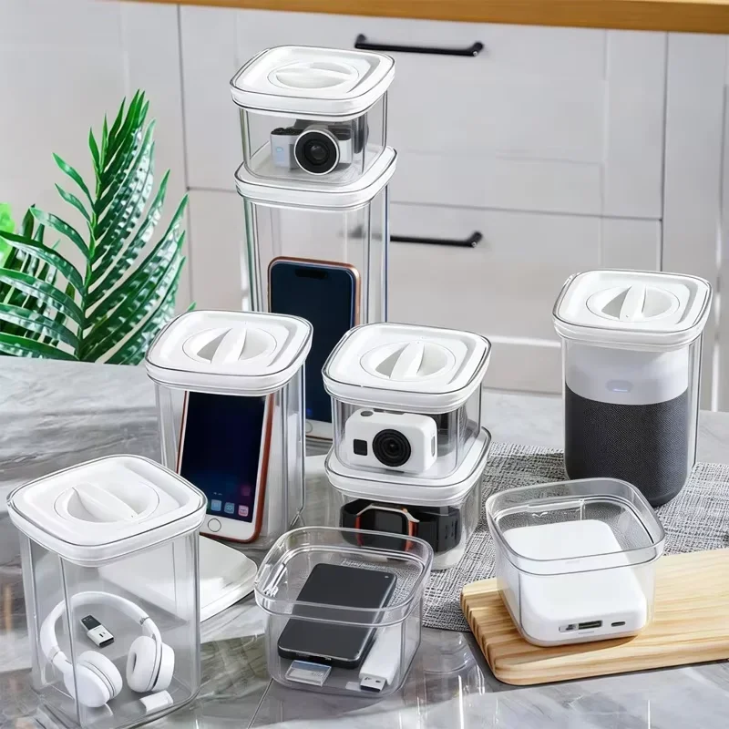 Aufbewahrungsbox für Tastaturschalter, transparentes PC-Gehäuse, 460 ml, luftdicht und staubdicht, für individuell gestaltete mechanische Tastaturen. – Detail 2