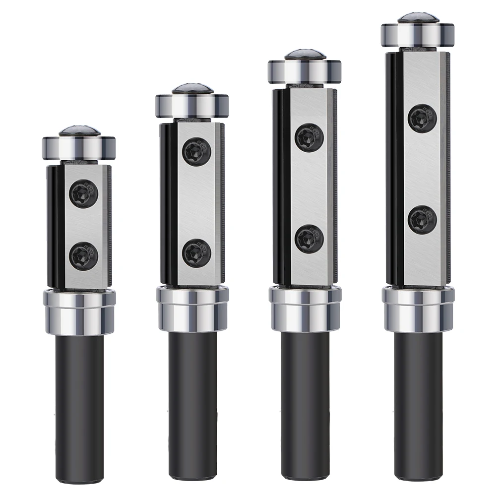 

XCAN 1 шт., фреза с верхней нижней отделкой, 1/2 дюйма, хвостовик, твердосплавная вставка, строгальный станок, фреза для деревообрабатывающих инструментов 30/50 мм