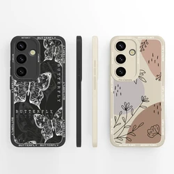 For Samsung S25 Plus Ultra Case Simple Premium Soft Back Cover For Galaxy S25 Ultra S25+ Liquid Silicone Phone Protector Fundas