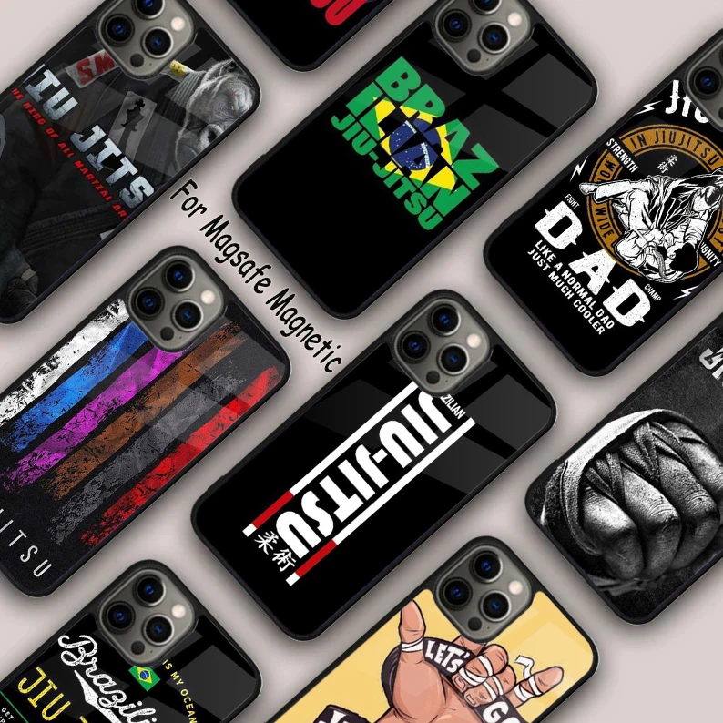 

BJJ Brazilian Jiu Jitsu Bumper Magnetic Phone Case For APPLE iPhone 17 Air 16 14 13 12 Pro Max 15 Plus Wireless MagSafe Cover