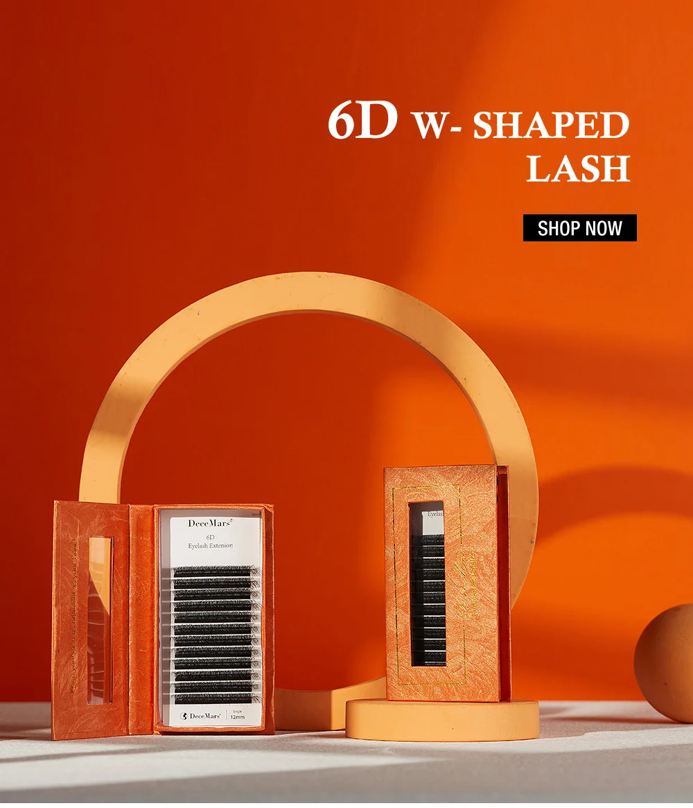 DeceMars 6D-W Shaped Eyelash Extension (12line/Tray)