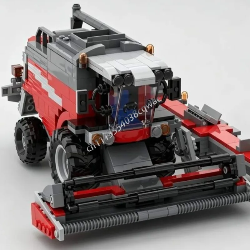 639PCS Modern Large Agricultural Combine Harvester MOC Model DIY Assembled Building Brick Farm Machinery Collection Display Gift