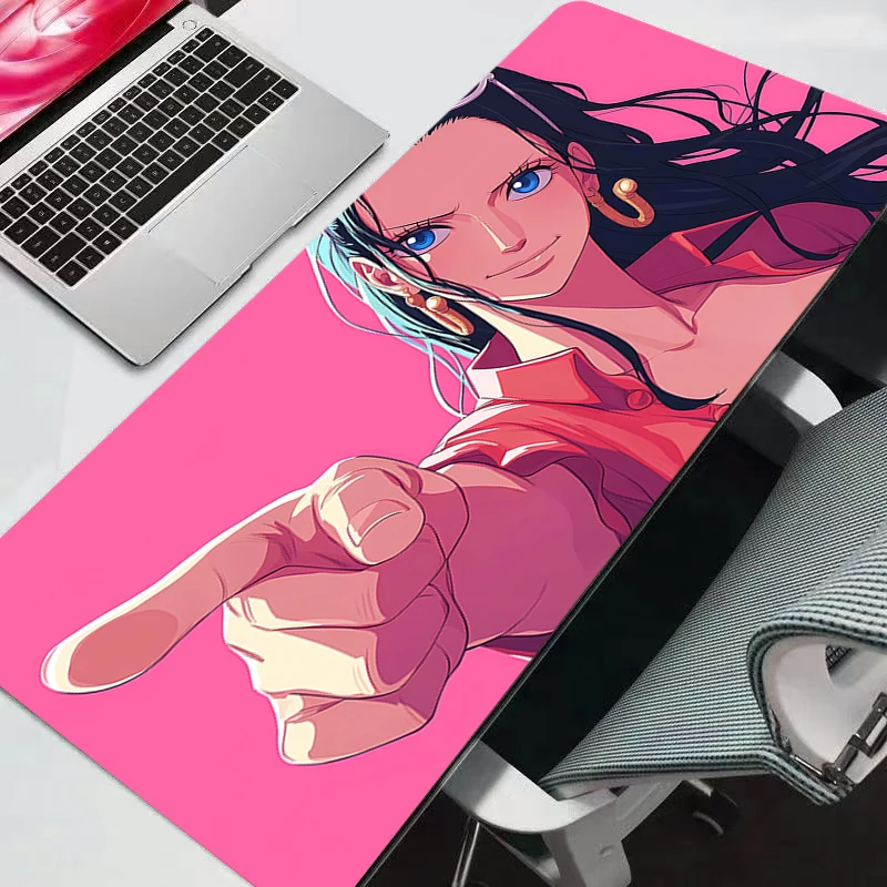 Tapis de Souris Gaming One Piece Grand Format pour Clavier et Souris, Tapis de Bureau en Caoutchouc Durable pour Ordinateur Portable