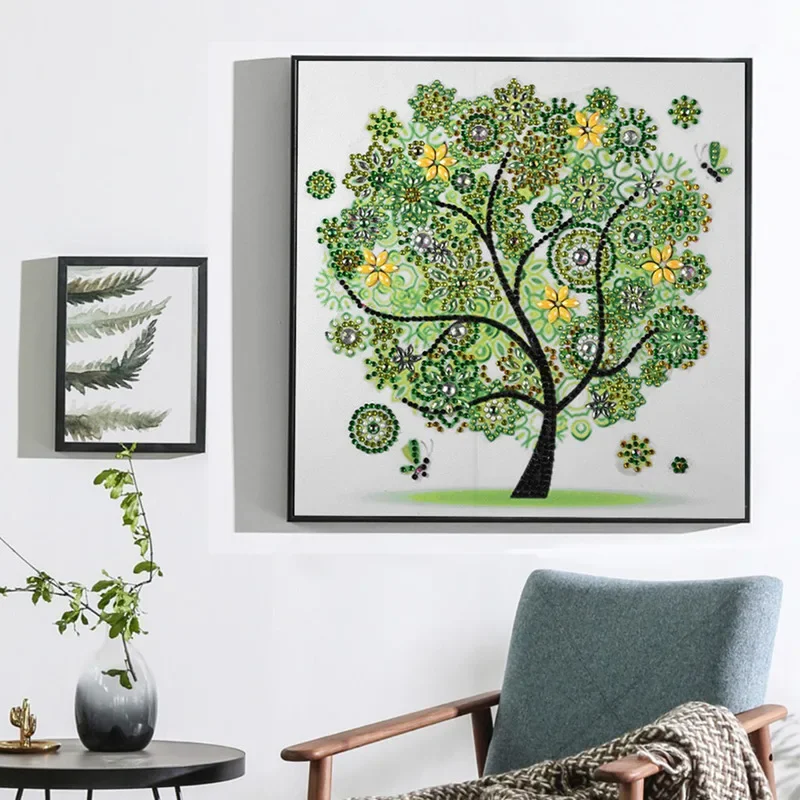 Diamond Embroidery Four Seasons Trees Picture Special Shaped Diamond Painting Needlework Rhinestone 5d Cross Stitch Home Decor