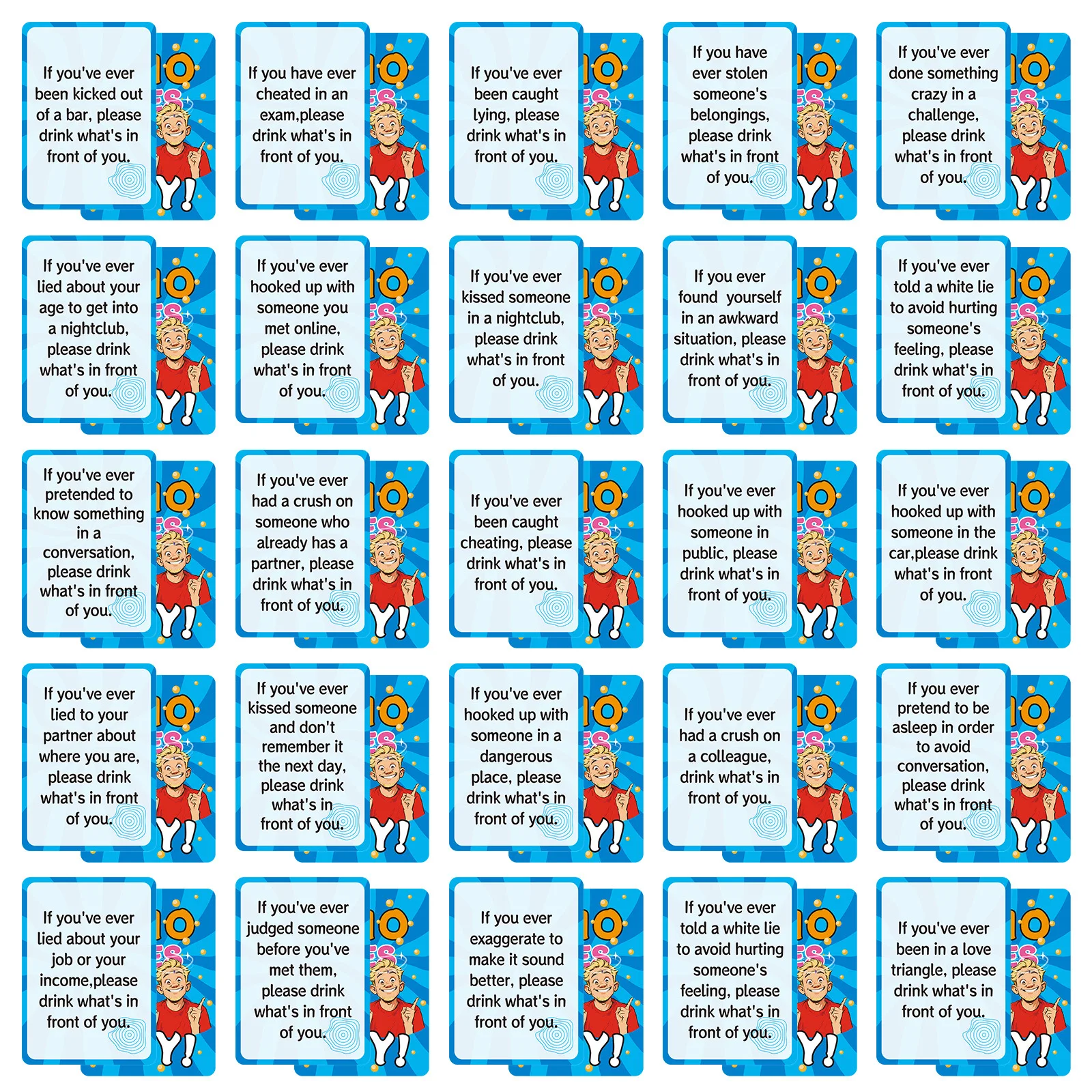 50 قطعة من بطاقات ألعاب الشرب الإنجليزية، لعبة حفلات الطاولة التفاعلية الممتعة للبالغين، لعبة بطاقات الحفلات لحفلات المنزل #4