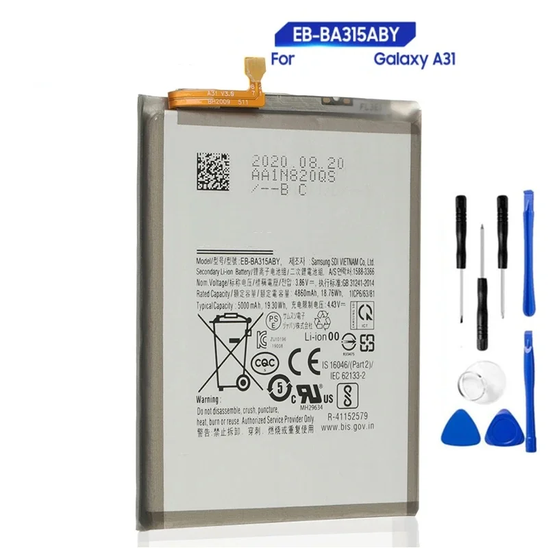 Battery EB-BA315ABY for Samsung Galaxy A31 brand new battery replacement 5000mAh