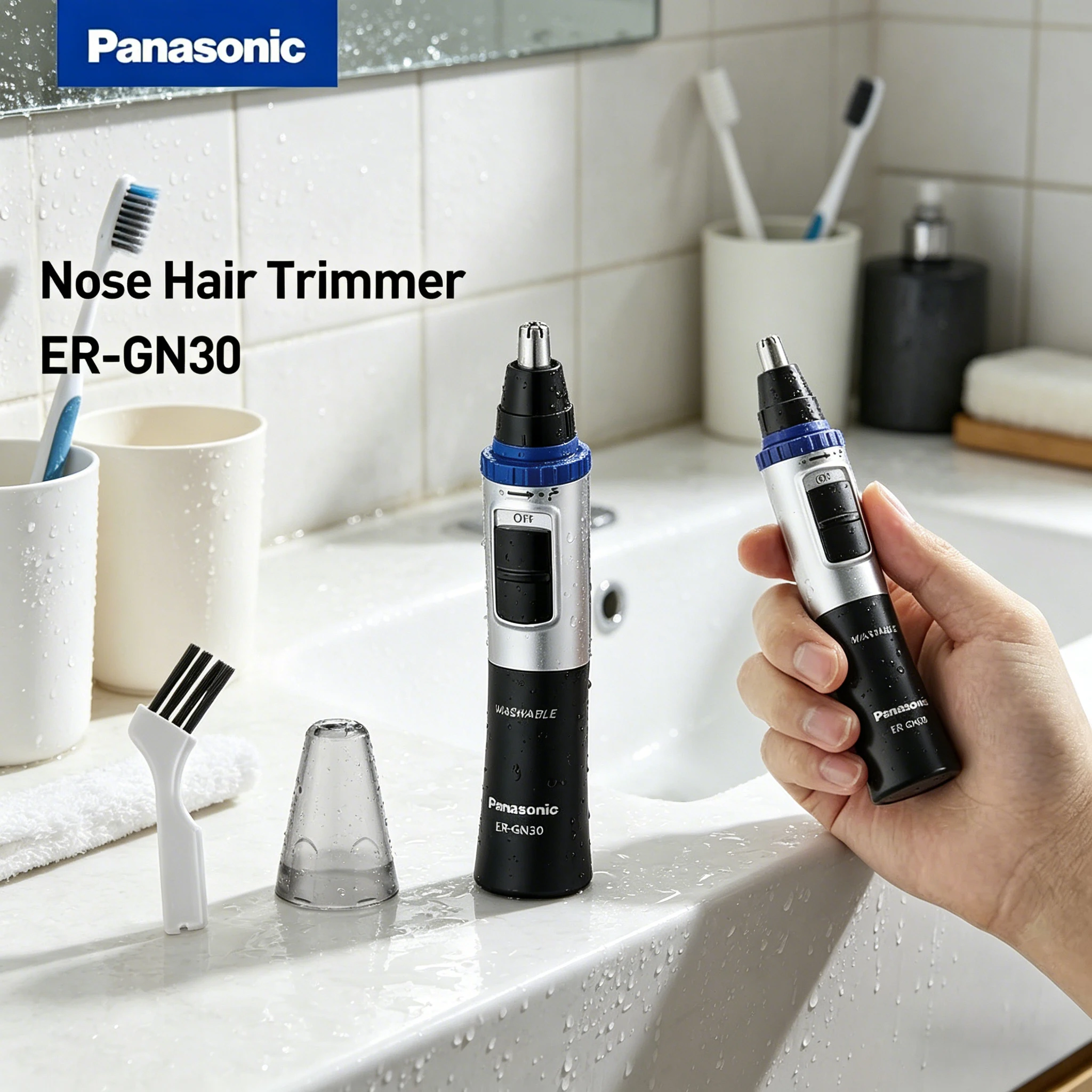 Panasonic Nose Hair Trimmer Nasal Wool Implement Nose Hair Cut Washed Trimmer Clipper and Hair Razor Epilator Remover Nose Hair