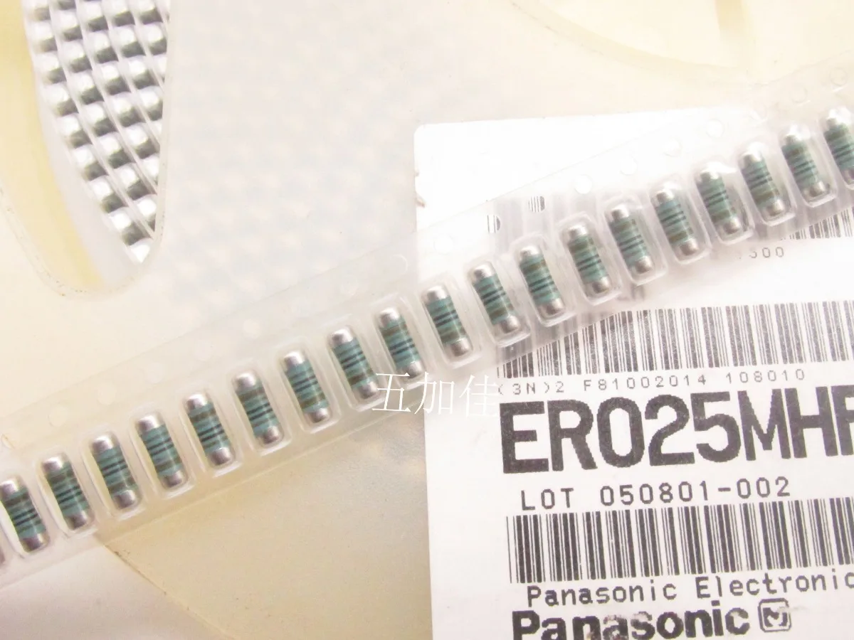 

200PCS/ER025MHF10R0 0207 10R 1% metal film patch wafer color ring resistor