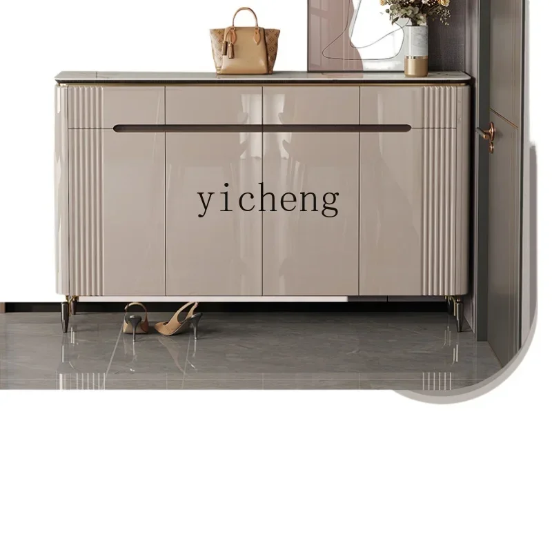 XL rock slab shoe cabinet, high-end household door, large capacity, multi-layer, large entry-level entrance cabinet integrated