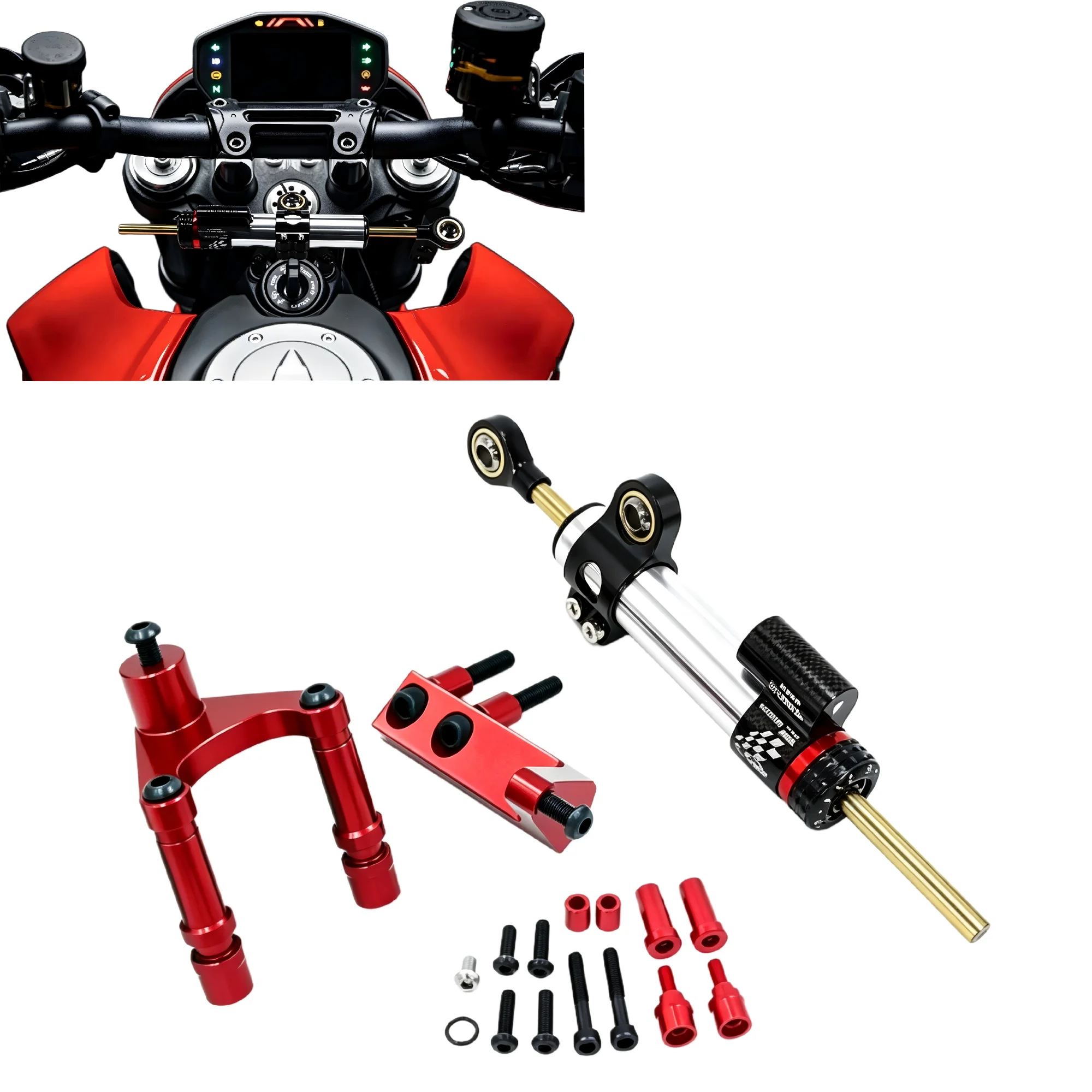 Estabilizador de Direção Ajust - Steering Damper Stabilizer Kit Cnc avaliação e preço