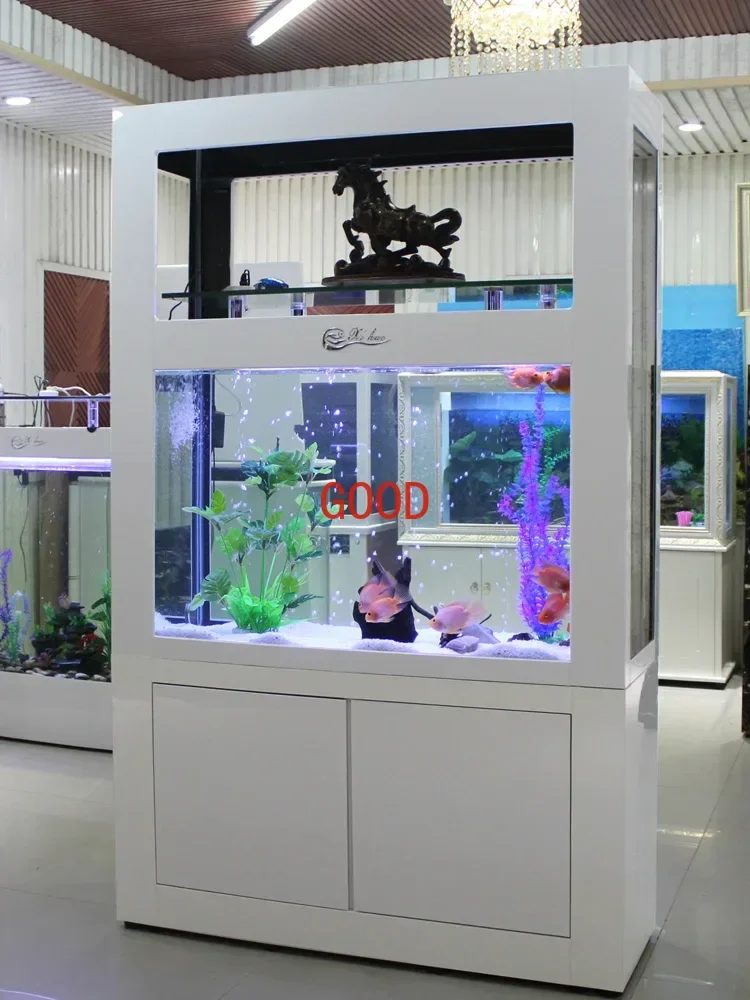 Creative Glass Household Medium Large Partition Screens Aquarium Bottom Filter