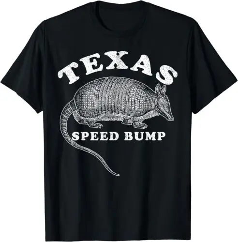 NEW LIMITED Texas Speed Bump 9 Banded Armadillo Funny T-Shirt