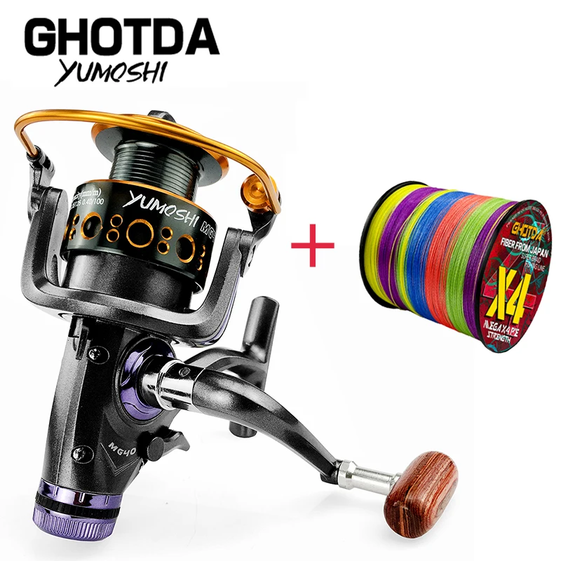 

Ultralight Spinning Fishing Reel 3000-6000 Series Front Rear Double Brake Max Drag 10kg Metal Spool 5.2:1 with Fishing Line Gift