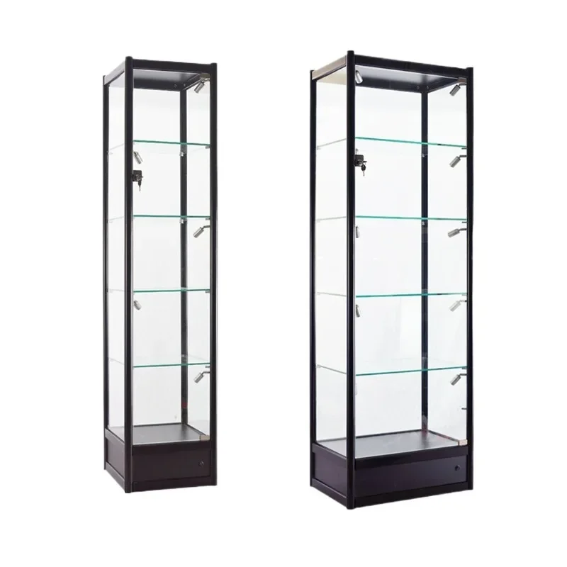 Figure display cabinet model, transparent glass display cabinet, helmet household storage cabinet