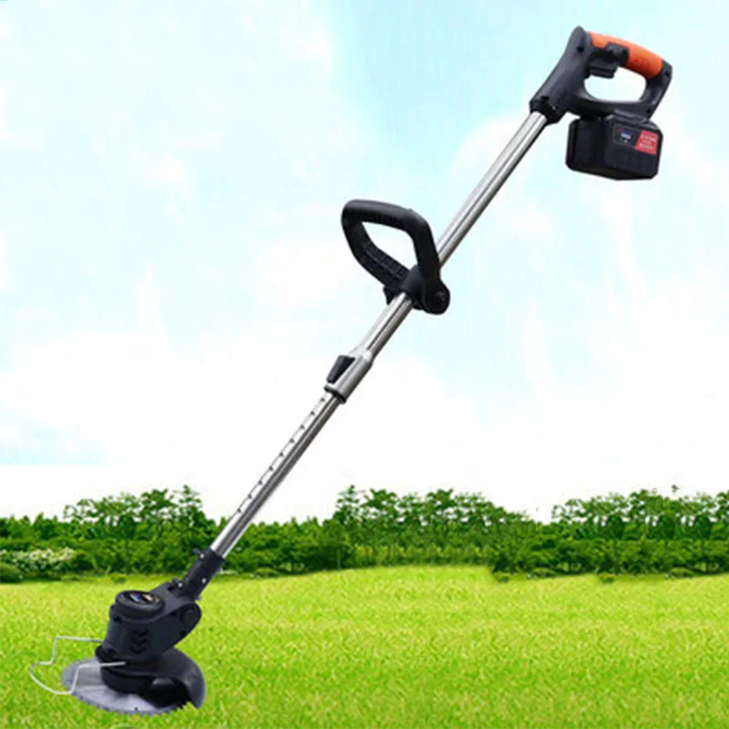 Small Household Electric Lawn Mower 1880 Watt Cordless Hedge Trimmer With 1/2 Battery Adjustable Hand Tool 21V Battery