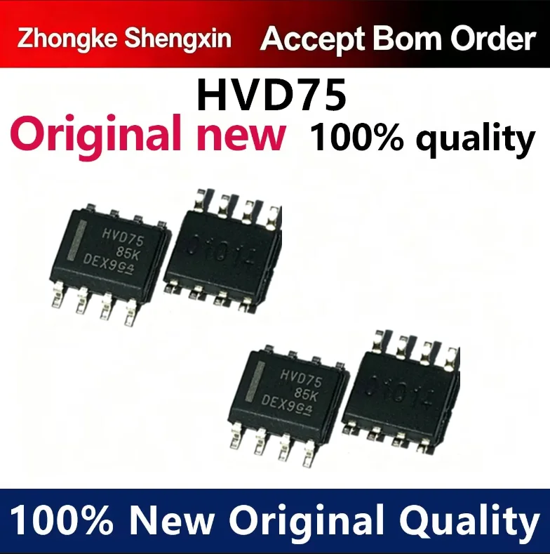 （5pcs-10pcs）Brand new original genuine SN65HVD75DR silk screen HVD75 SOP-8 RS-485 transceiver chip