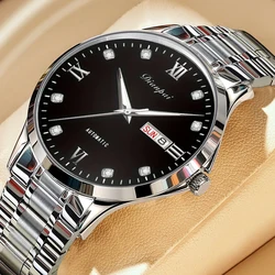 Swiss quality automatic mechanical watch, simple and thin, high-end business and leisure waterproof top ten men's watches