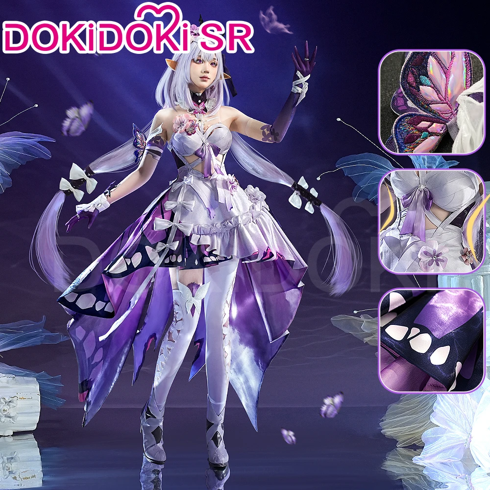 Castorice Cosplay Costume Game Honkai: Star Rail 【S-2XL】DokiDoki-SR HSR Women Purple Dress Castorice Costume