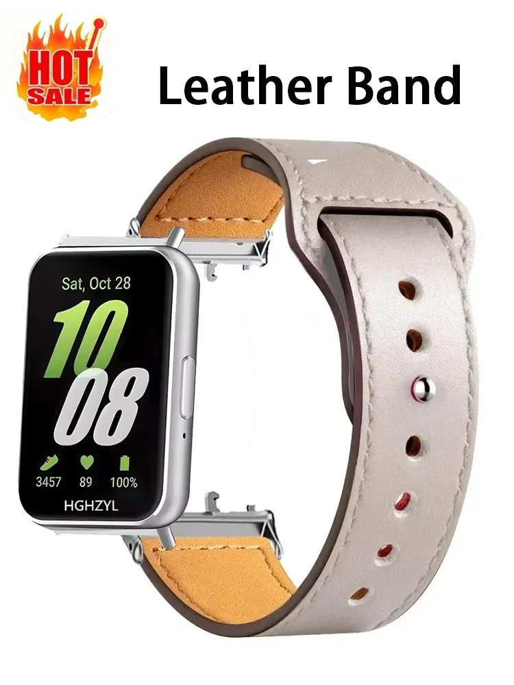 Lederarmband für Samsung Galaxy Fit 3 Uhrenarmband Ersatzgürtel Handgelenkarmband Galaxy Fit 3 Band Smartwatch Zubehör