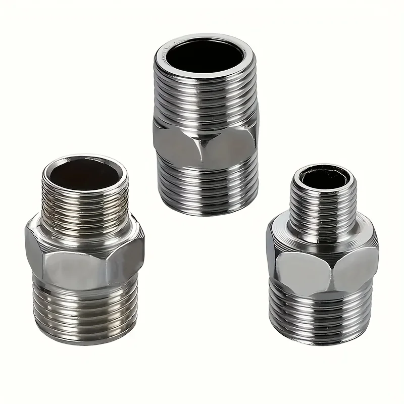 3pcs Multi-Functional Shower Hose Connector Alloy Material Suitable For Bathroom RV And Outdoor Shower Hoses, Easy-To-Install