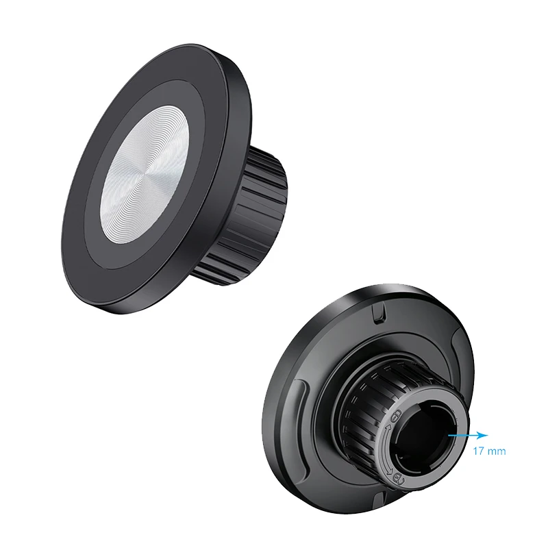 17mm Ball Head Magnetic Base For Iphone 15 14 13 Xiaomi Car Phone Holder Accessories Phone Stand Support Magnet Holder Removable