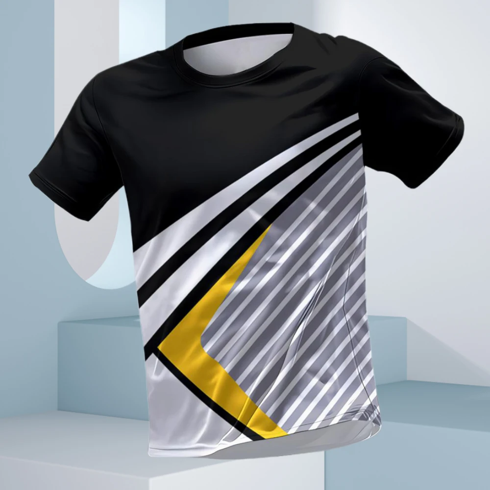 Fashion Men's Tennis Sportswear T-Shirt Boutique Outdoor Badminton Table Tennis Training Clothes Summer Short-Sleeved Loose Tops
