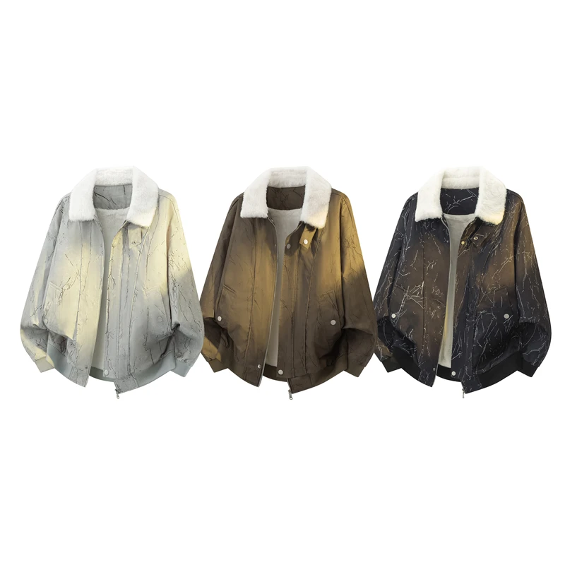 

Outdoor Velvet Thickened Windproof Warm Fashionable Plus Size Jacket for Men's Outdoor Sports Eisure Trend Comfortable Jacket