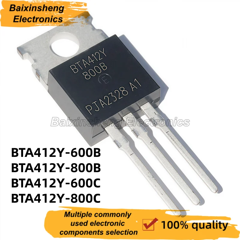 10PCS NEW Quality BTA412Y-600B BTA412Y-800B BTA412Y-600C BTA412Y-800C TO-220 BTA412Y 600B 800B 600C 800C Thyristor