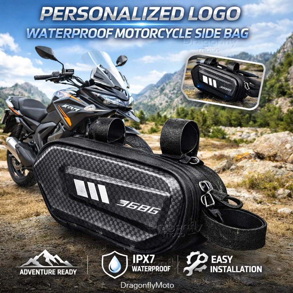 

For Zontes 368G Adventure 2025 2026 368G Adv ZT368G Motorcycle Side Bag Personalized Logo Waterproof Hard Shell Saddlebag