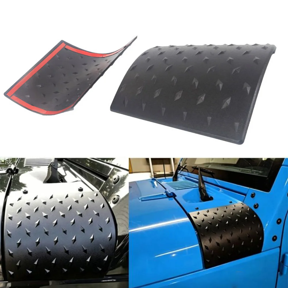 

Car Cowl Body Armor A-Pillar Hood Cover Guard Protector Sticker For Jeep For Wrangler For JK A-pillar Hood Guard Parts 2007-2017