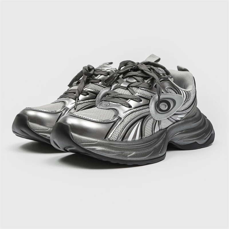 

Men's Shoes 2025 New Autumn Trendy Brand Torre Men's Thick Sole Increased Casual Flow Reflective Sports Running Trendy Shoes