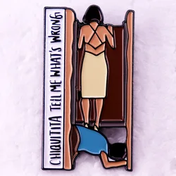 Rosie and Tanya Bathroom Scene Enamel Pin Chiquitita Tell Me What's Wrong Badge Mamma Mia Movie Song Brooch