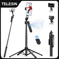 TELESIN Auto Face Tracking Selfie stick Holder Universal Smartphone Vlog Live Tripod For Universal Mobile phone Shooting Stand
