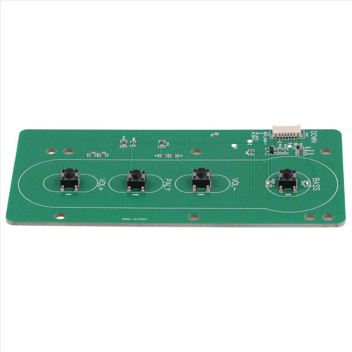 《Factory Direct》1pcs New Key Switch Button Board Power Light Play Keyboard for Partybox100 Party Box 100 Connector