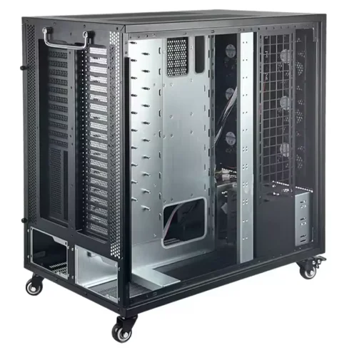 Full Tower Server Chassis T12, ATX PC Gaming Computer Case Support Double ATX Power Supply, Storage Server Cabinet