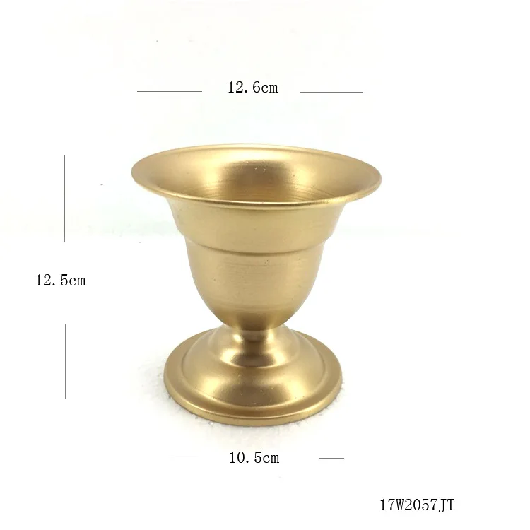 Factory Direct Compatible with Wrought Iron Gold Pot Vintage Flower Arranger Wedding Decoration Dried Flower Vase Ornament