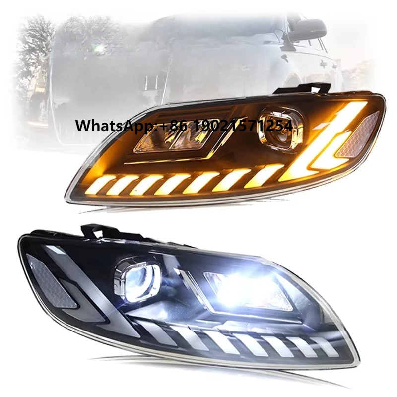 

2007-2016 Q7 LED Headlight Dynamic Signal Animation Projector Lens Front Head Lamp New Automotive Accessories