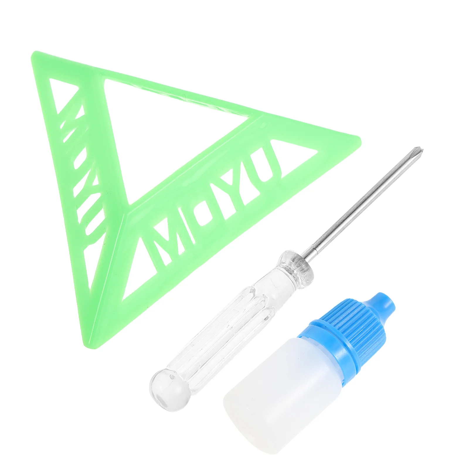 10 مجموعة أدوات إصلاح الألغاز سرعة مكعب تعديل مجموعة تزييت لتحريك سلس المدمجة سداسية وجع مثلث النهاية #3