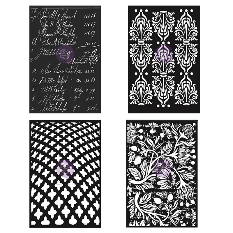 Calculations Secret Letters Finnabair Skylights Manor House Stencil Metal Cutting Die Scrapbook Diary Decoration Embossing DIY