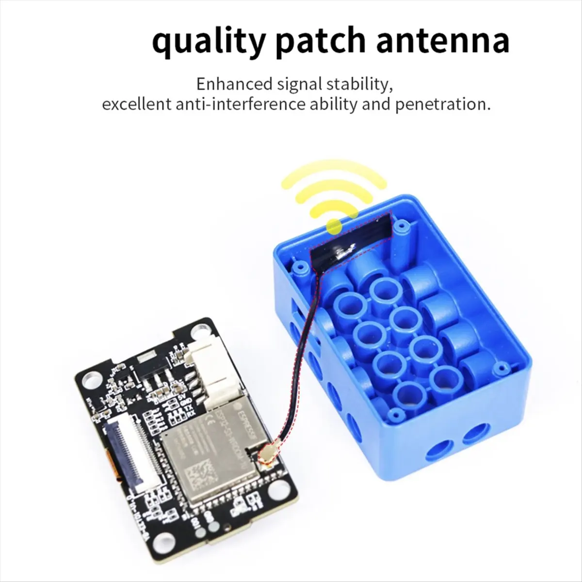 ESP32-Wi-Fi Camera Module Supports Serial Port Communication and STEM32 for Building Block Parts with Fixed Bracket