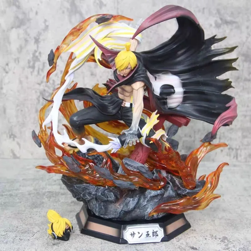 ฟิกเกอร์วันพีซ ซันจิ ขนาด 35 ซม. แบบเรืองแสงได้ หัวเปลี่ยนได้สองแบบ ของสะสมอนิเมะ โมเดลตกแต่งโต๊ะทำงาน ของเล่นเด็ก