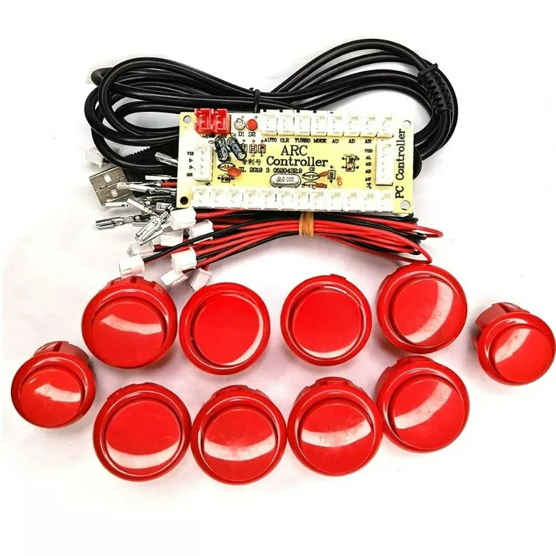 Zero Delay USB Arcade DIY Kit Joystick Button Set for Coin Operated Games